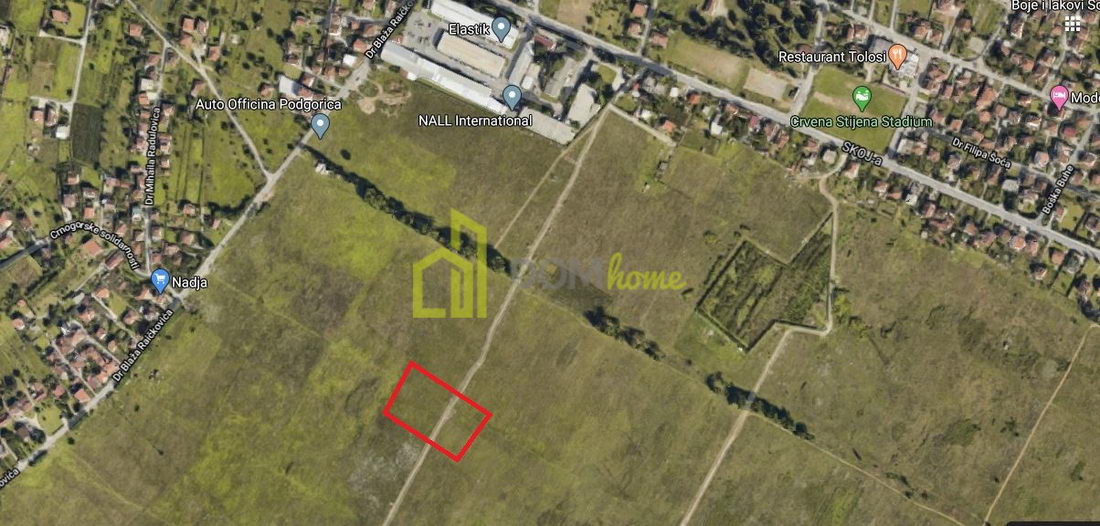 Plac 2629m2 Sadine, Podgorica